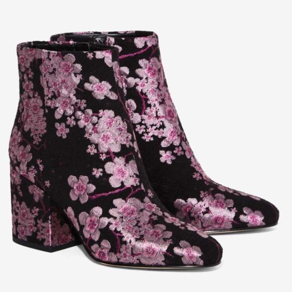 sam edelman floral booties